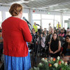 Unveiled a Wall of Dignity at Bleiker School